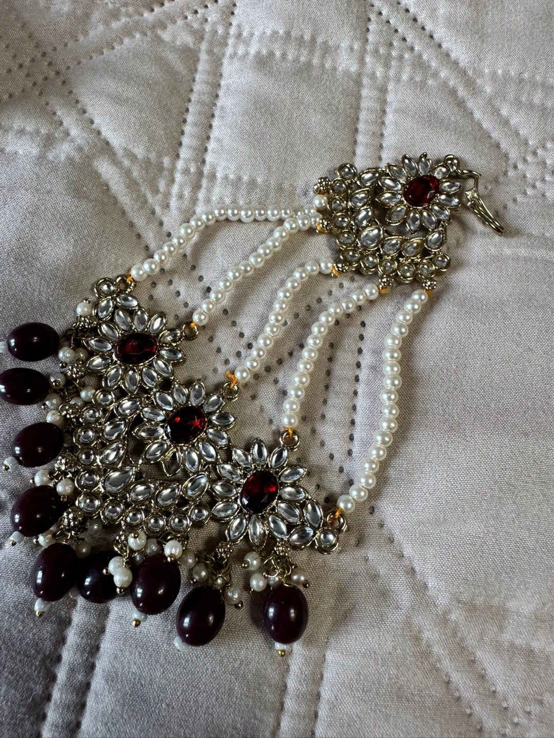 Chunky Statement Necklace & Earring Set with Beads - photo 2