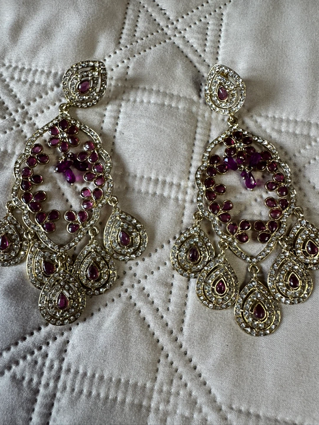 Chunky Statement Necklace & Earring Set with Beads