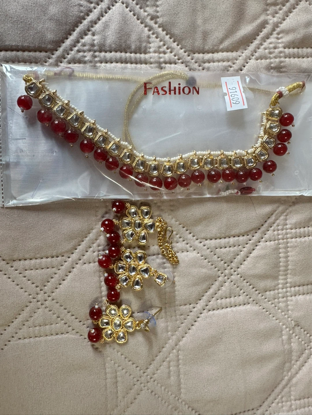Fashion Necklace and Earring Set - photo 5