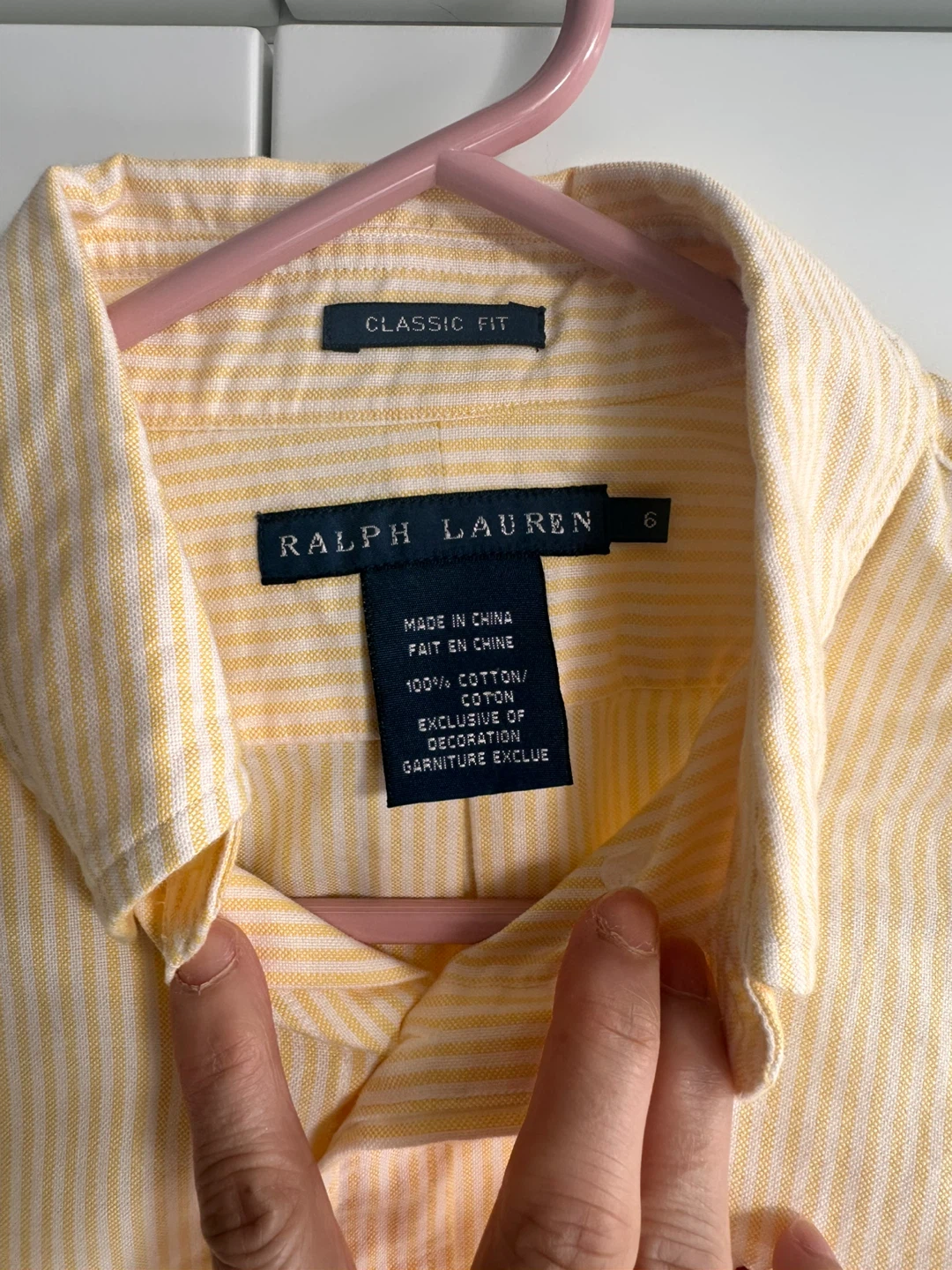 Ralph Lauren Yellow Striped Shirt – Size 6 - photo 5