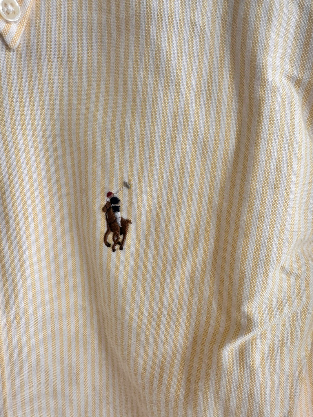 Ralph Lauren Yellow Striped Shirt – Size 6 - photo 4