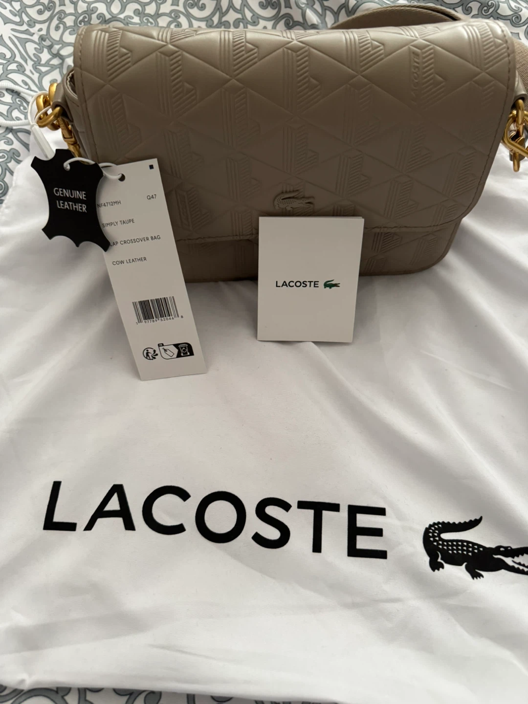 Lacoste Shoulder Bag - Taupe