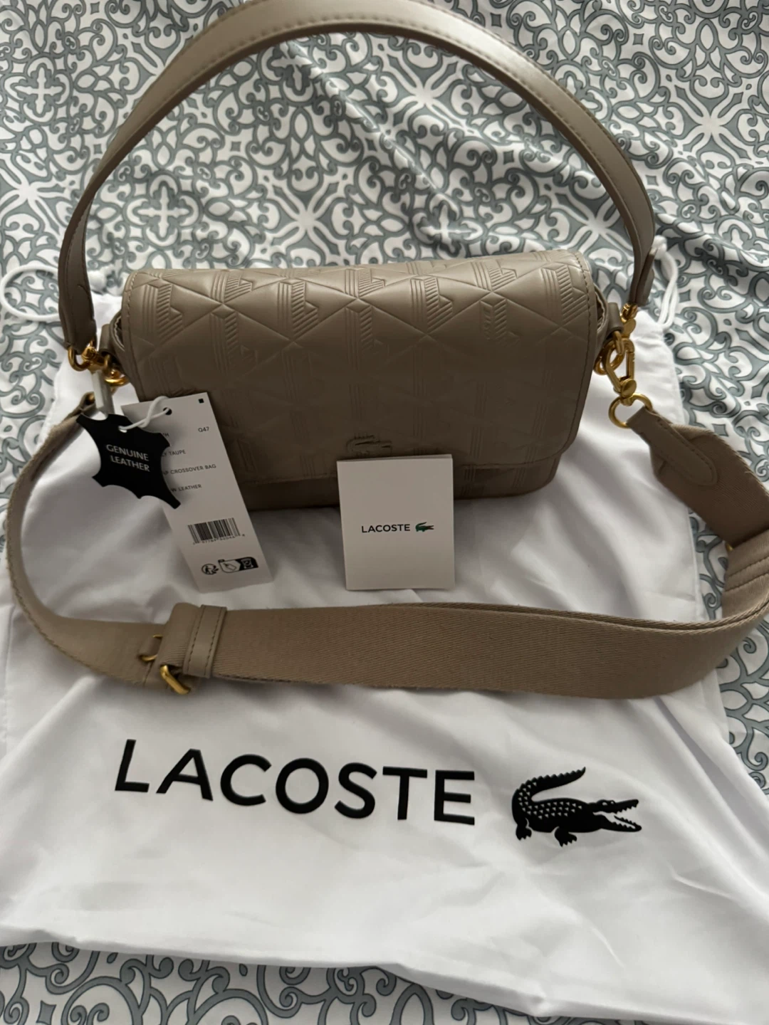 Lacoste Shoulder Bag - Taupe - photo 2