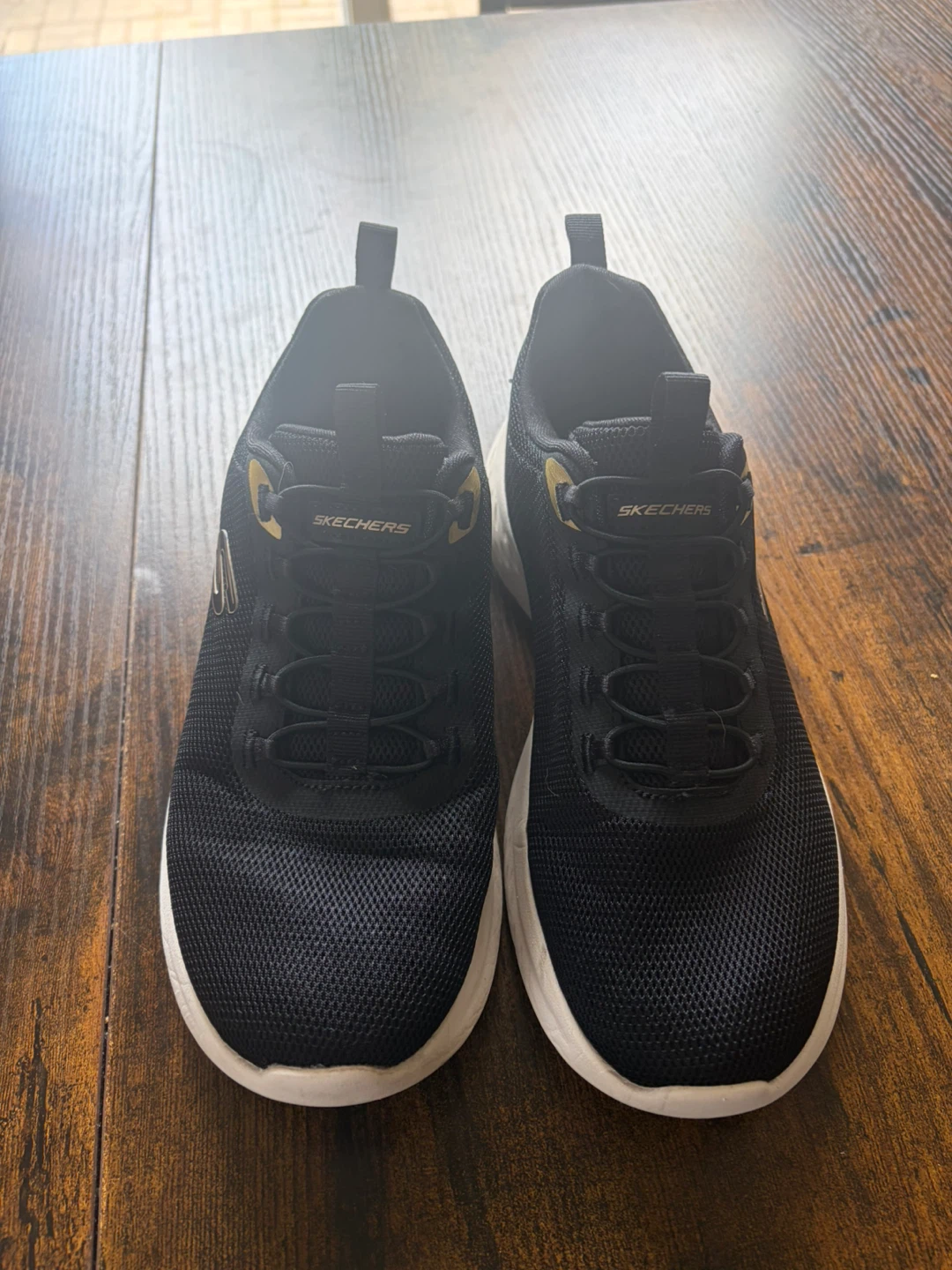 Skechers Black & Gold Mesh Sneakers - Women's US 7.5 - photo 3