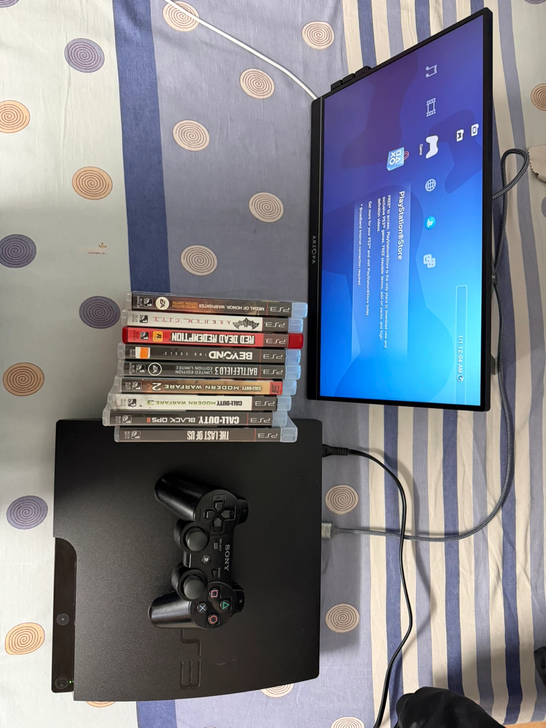 Sony PlayStation 3 Console Bundle with 8 Games - photo 3