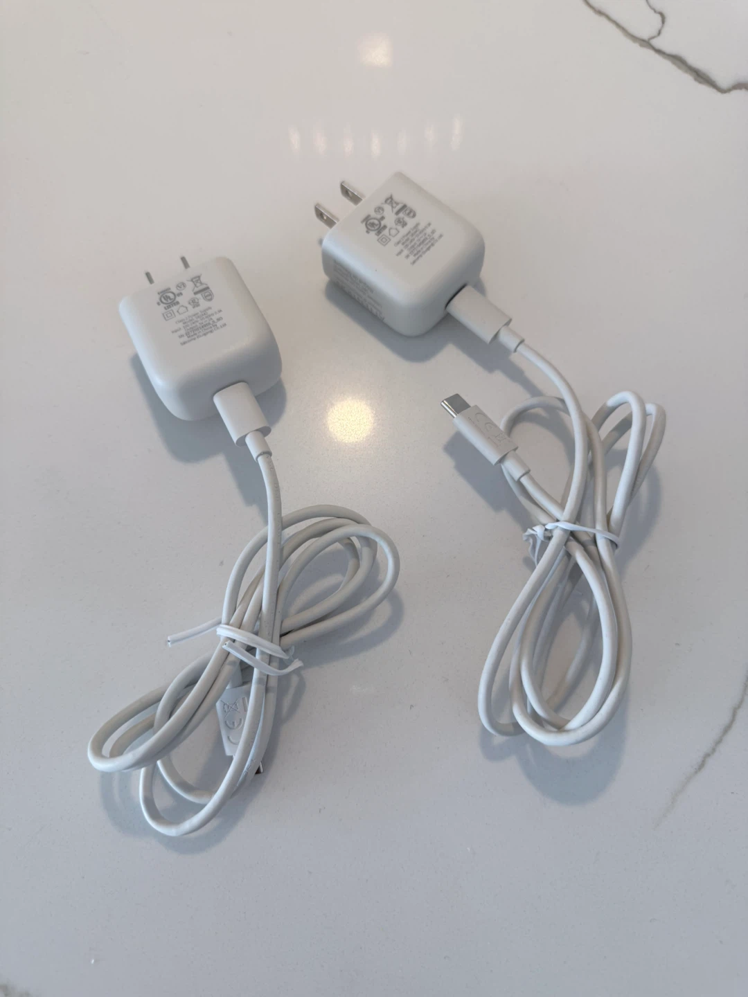 White USB-C Wall Chargers (2-Pack)