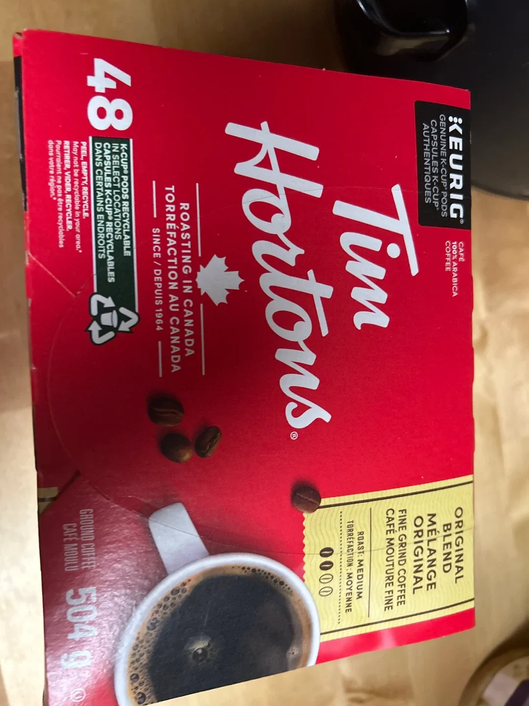 Tim Hortons Original Blend Coffee K-Cups (48 count) - photo 2