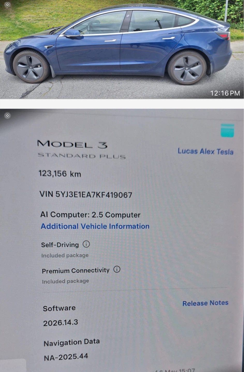2019 Tesla Model 3 Standard Plus - Blue - photo 2