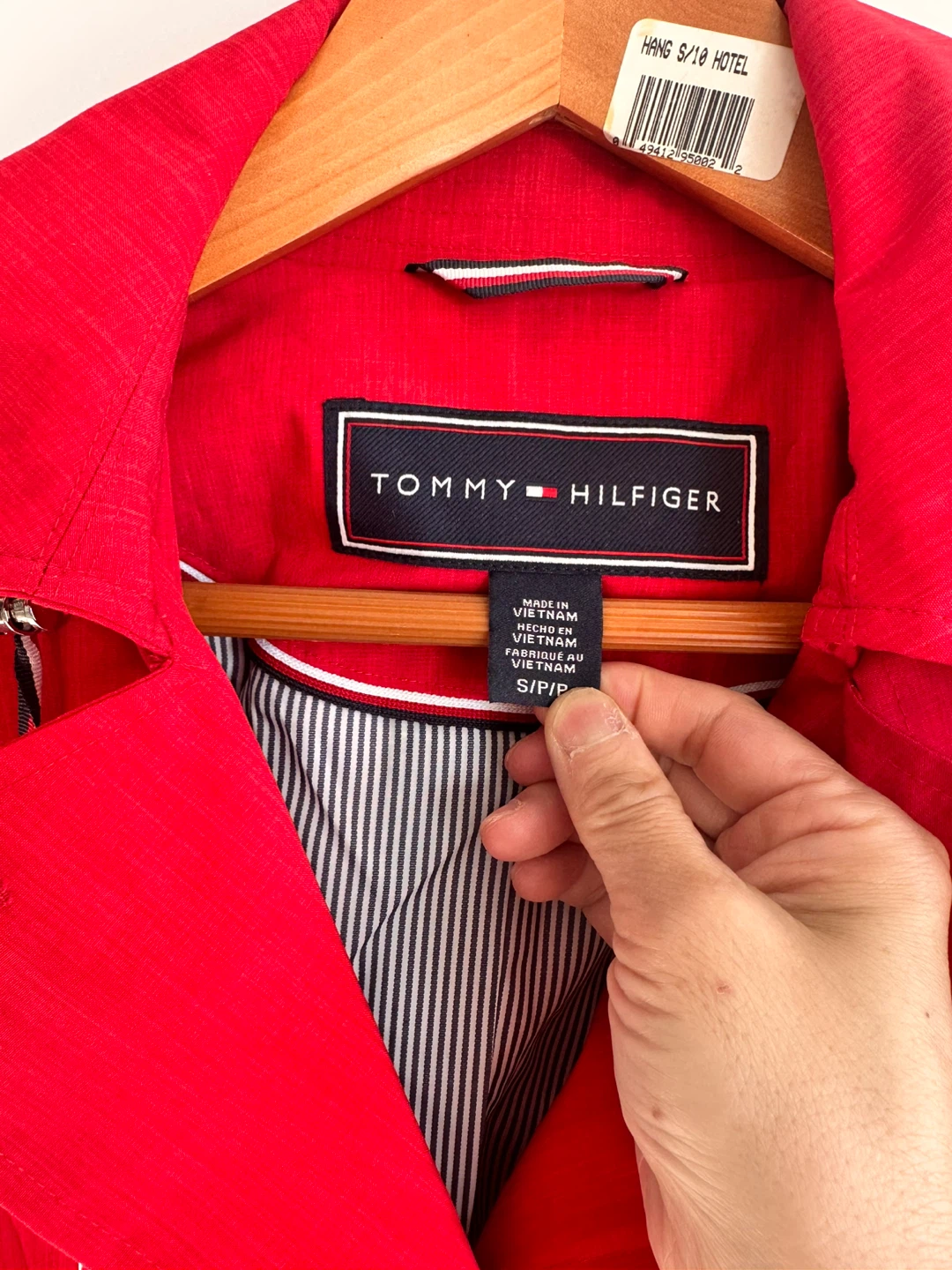 Tommy Hilfiger Red Trench Coat - Size S/P - photo 5