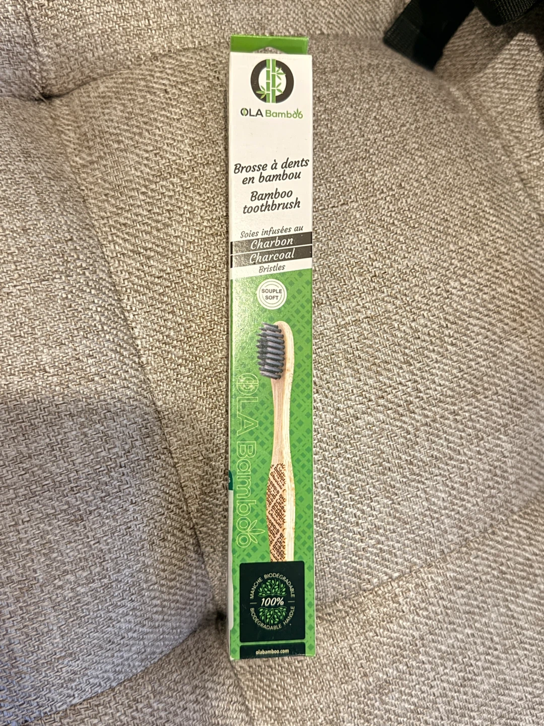 OLA Bamboo Toothbrush - Bamboo Charcoal Bristles
