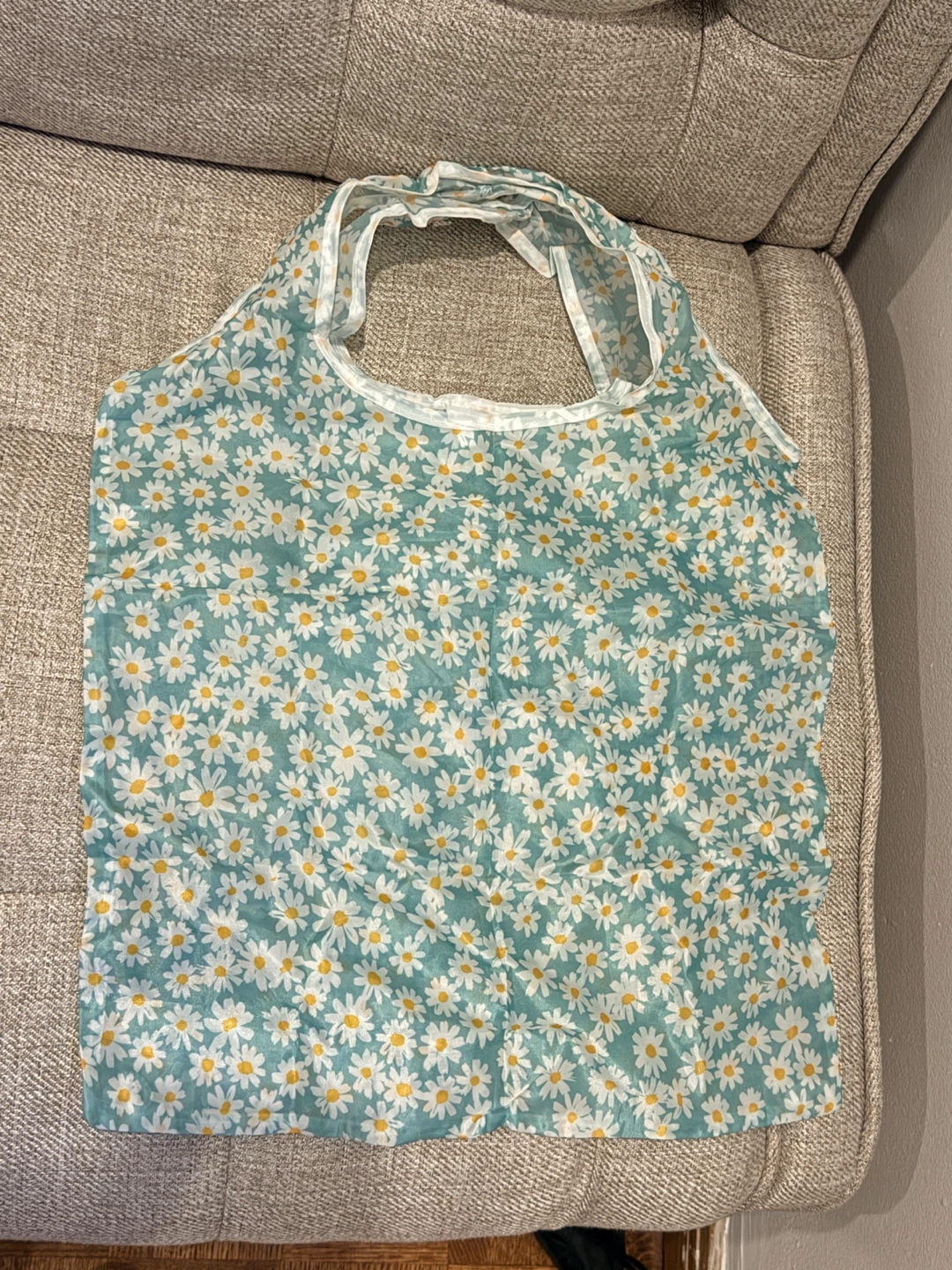 Daisy Print Reusable Shopping Bag