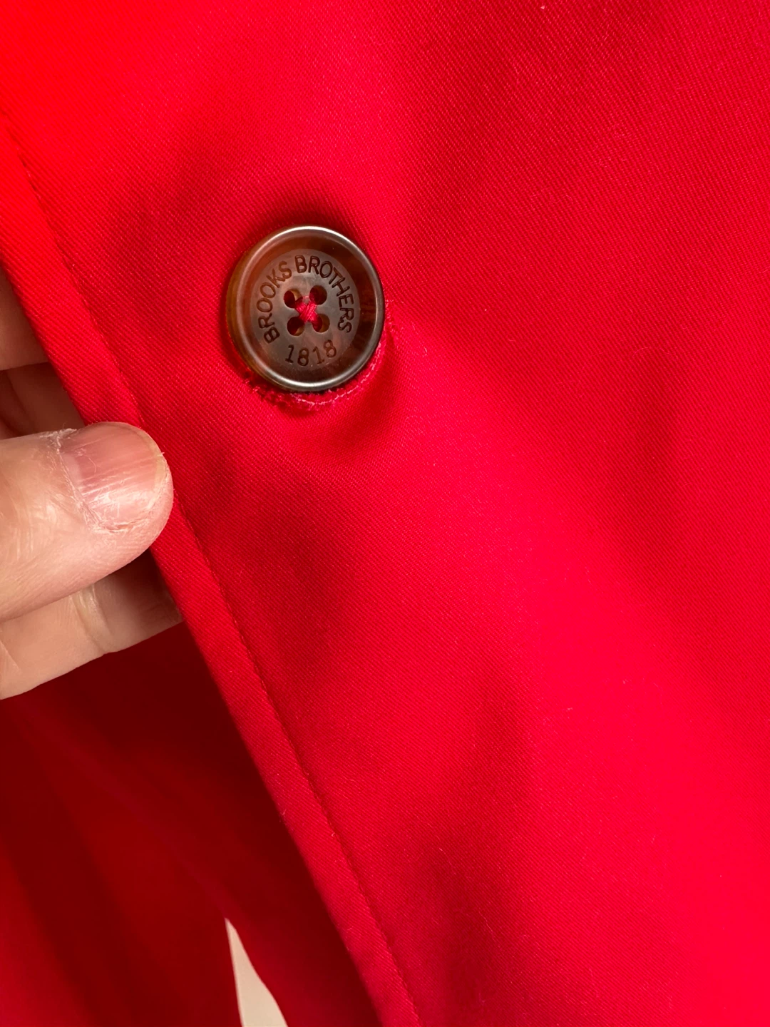 Brooks Brothers "346" Red Trench Coat Size 8 - photo 5