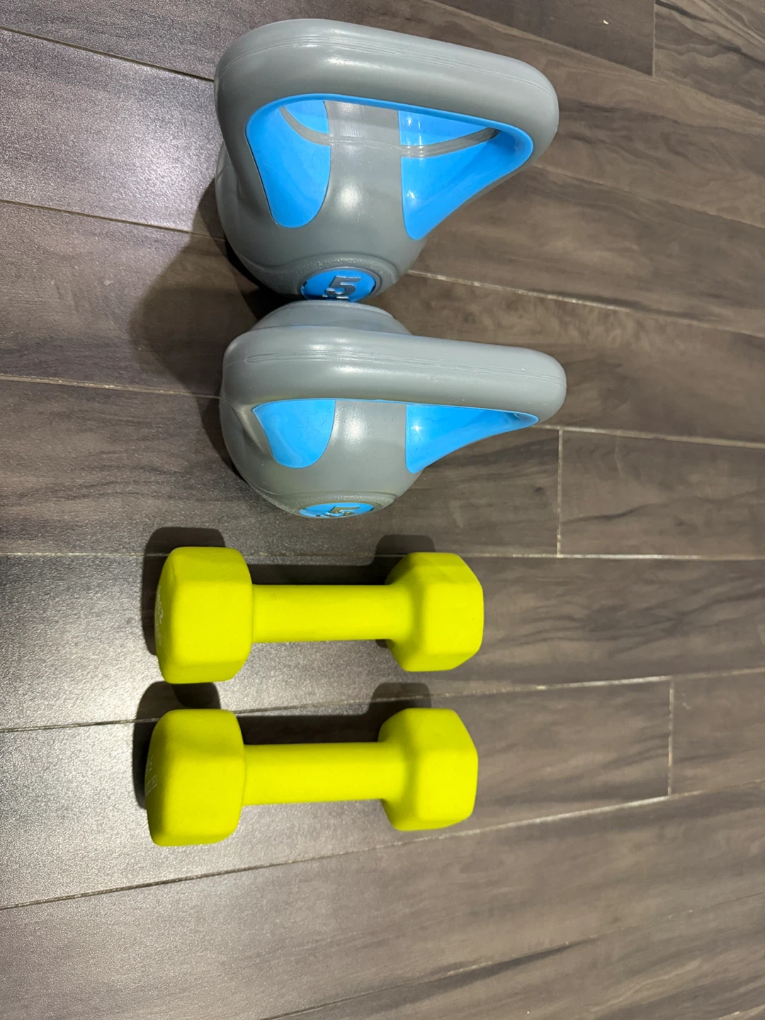 GOZONE 5 LB - 2 Dumbbells and 2 Kettlebells