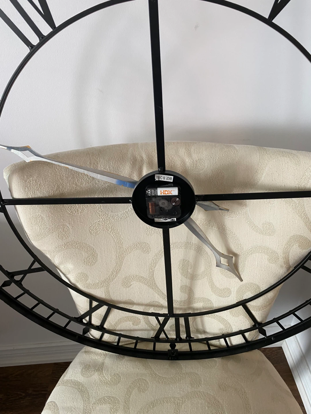 Large Roman Numeral Wall Clock - photo 2