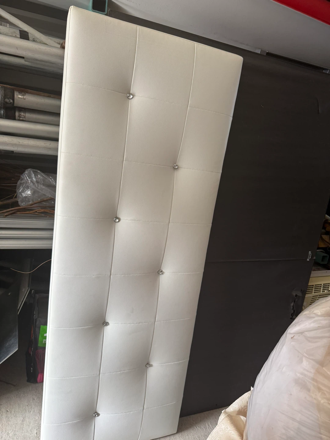 White Tufted Headboard