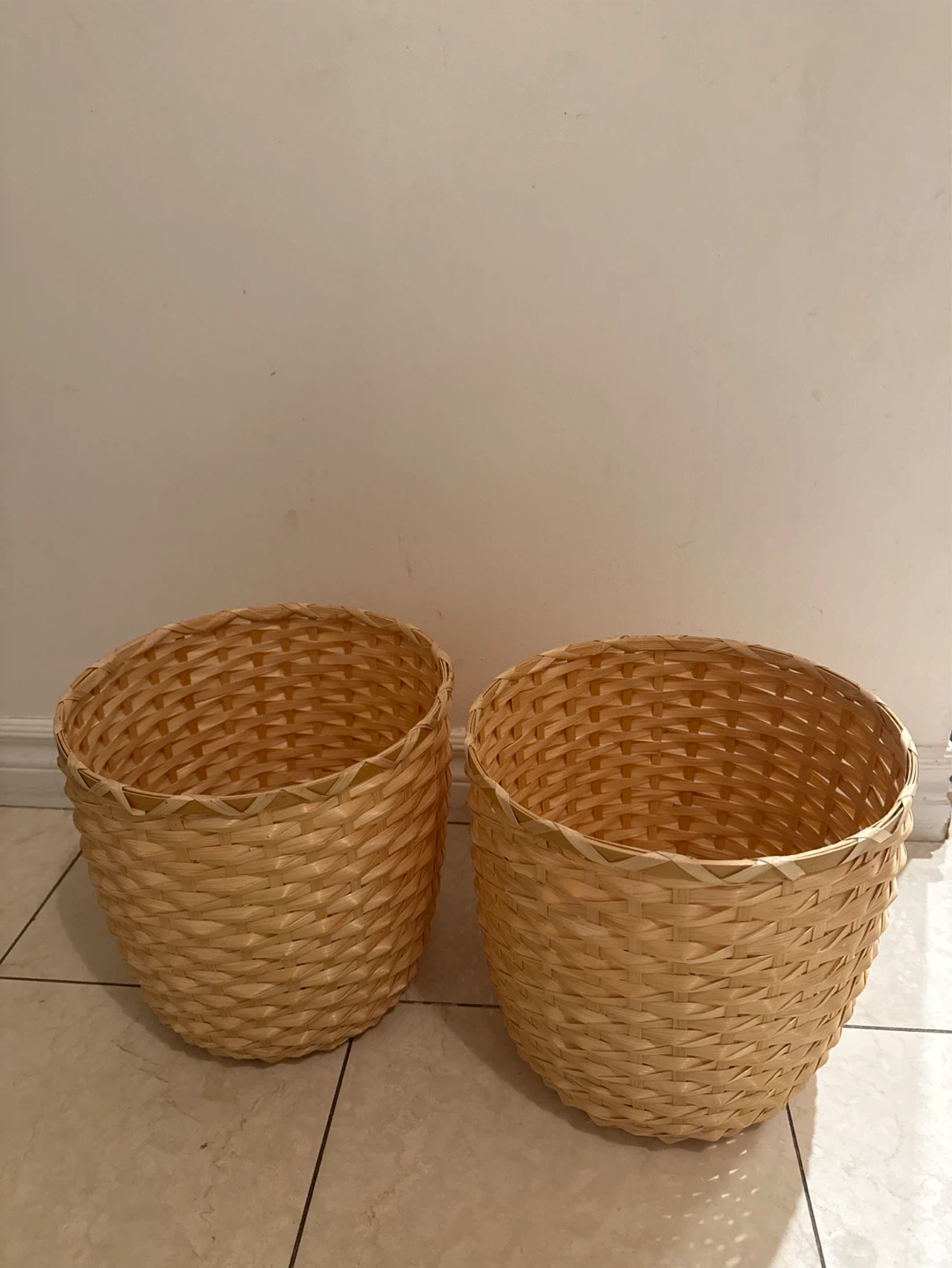 Ikea Set of 2 Woven Baskets