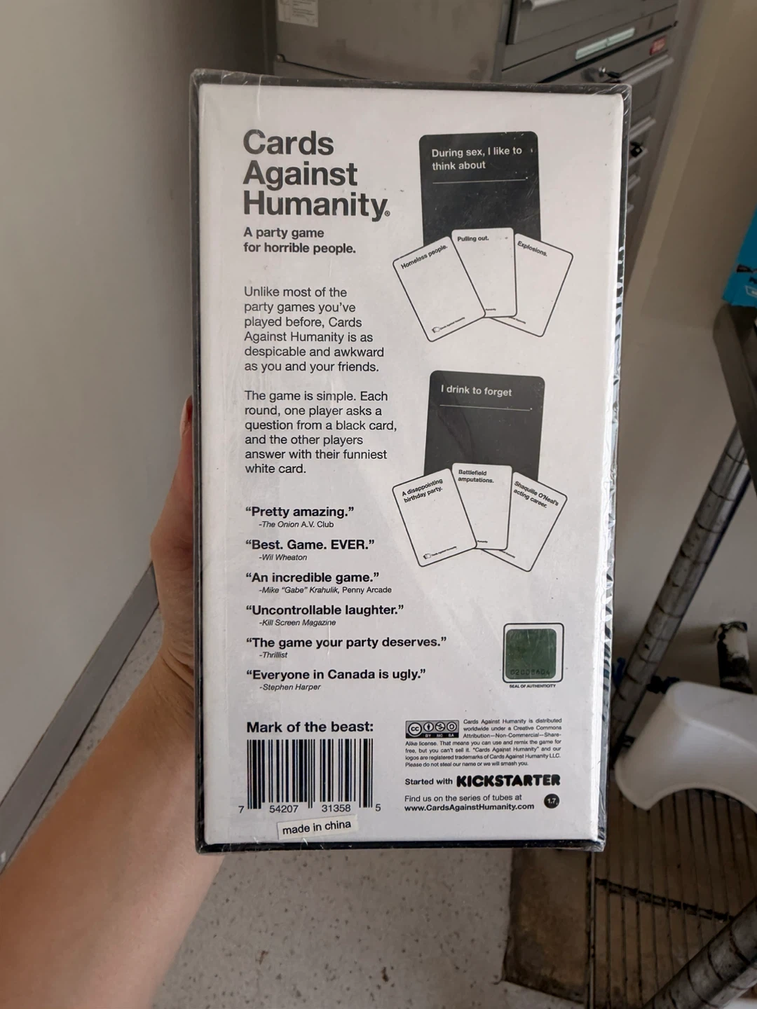 Cards Against Humanity CA Edition Party Game - photo 2