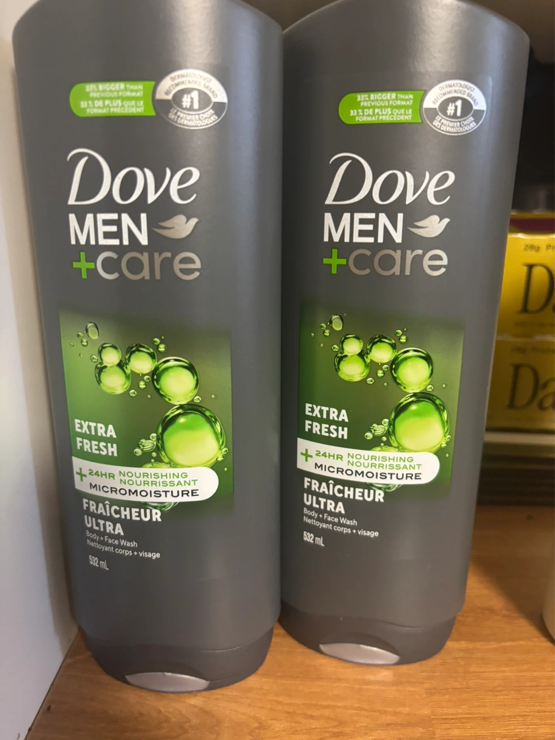 Dove Men + Care Extra Fresh Body + Face Wash 532 mL