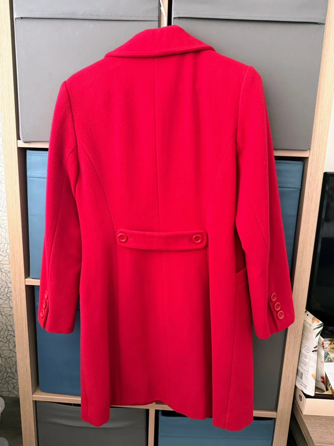 Bossini Ladies Red Wool Blend Coat Size S - photo 2