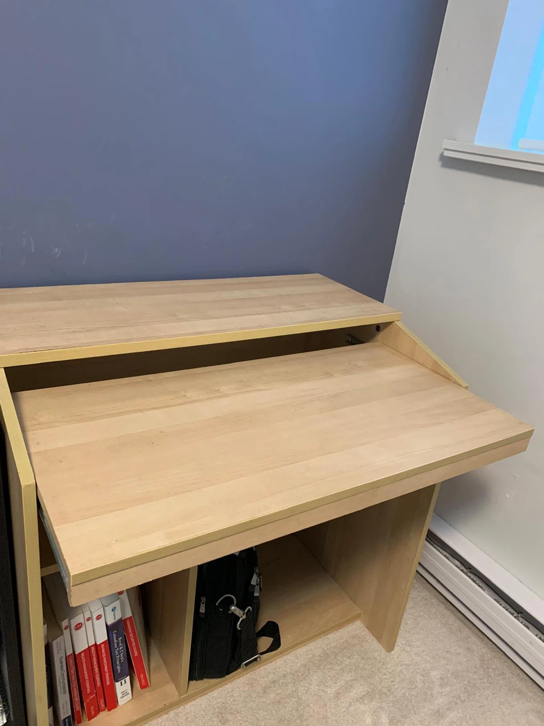 Computer Desk with Drawer and Shelves - photo 3