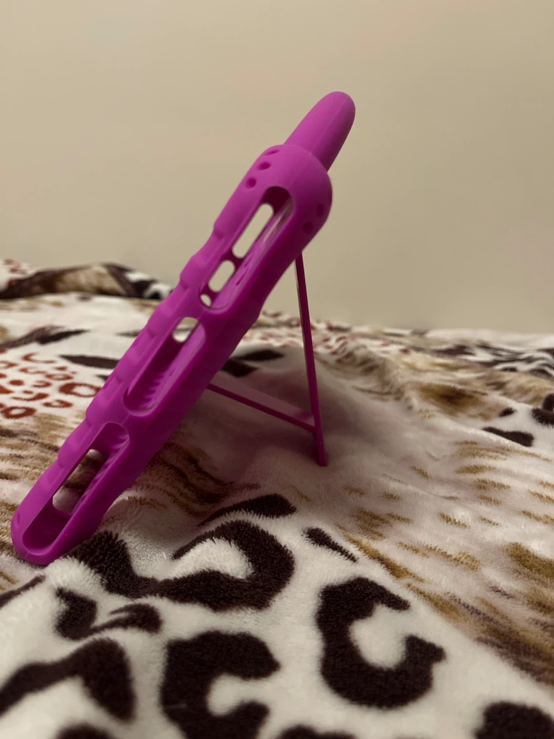 Purple Kid-Friendly Tablet Case with Handle and Stand - photo 3