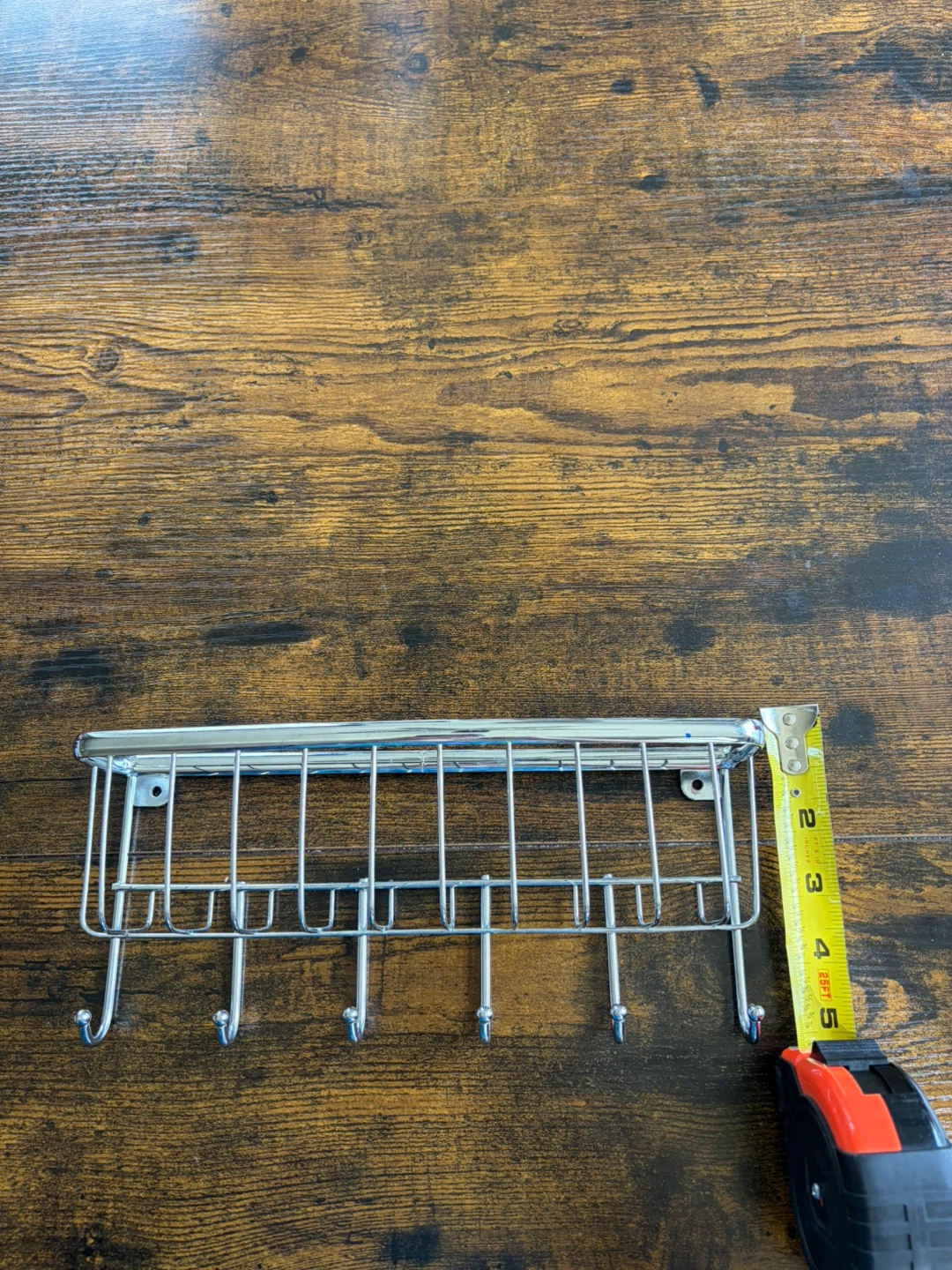 Wall Mounted Metal Rack with Hooks - photo 4