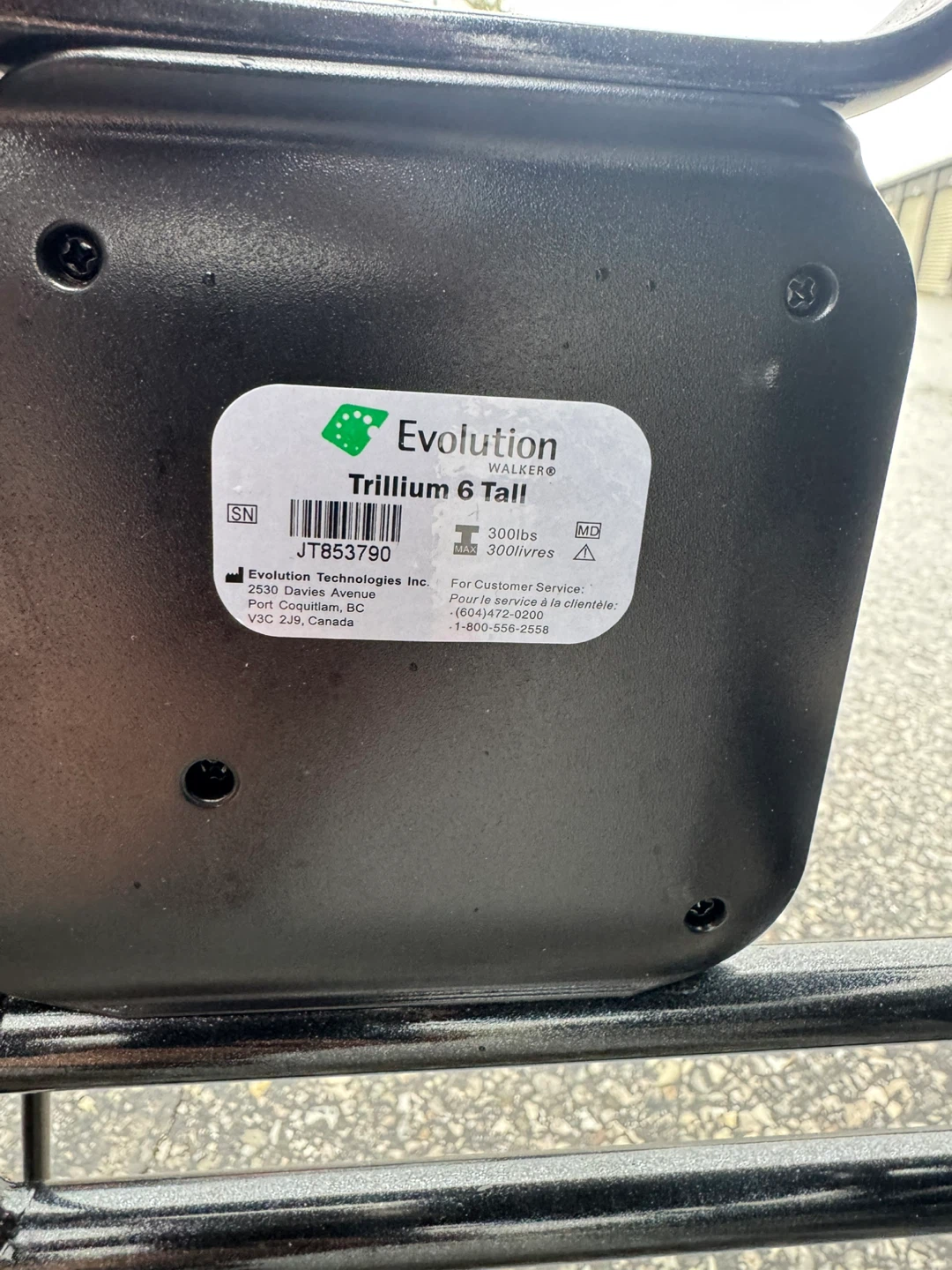 EVOLUTION TRILLIUM WALKER ROLLATOR DELIVERY INCLUDED - photo 3