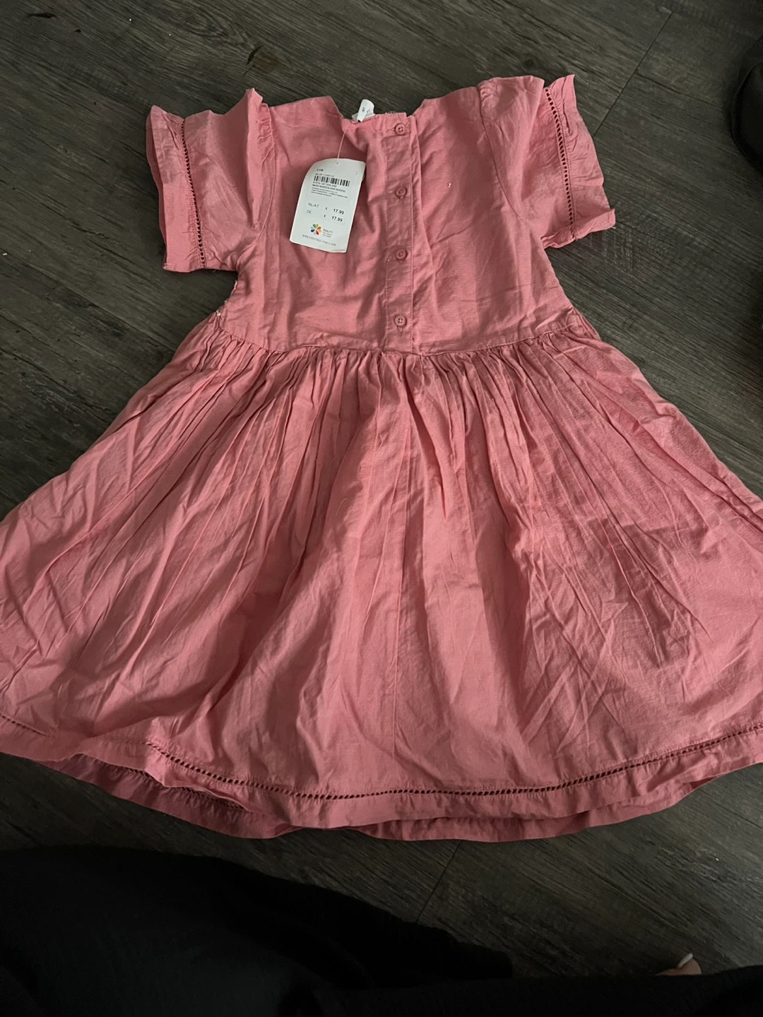 Topolino Pink Smocked Dress - Size 116