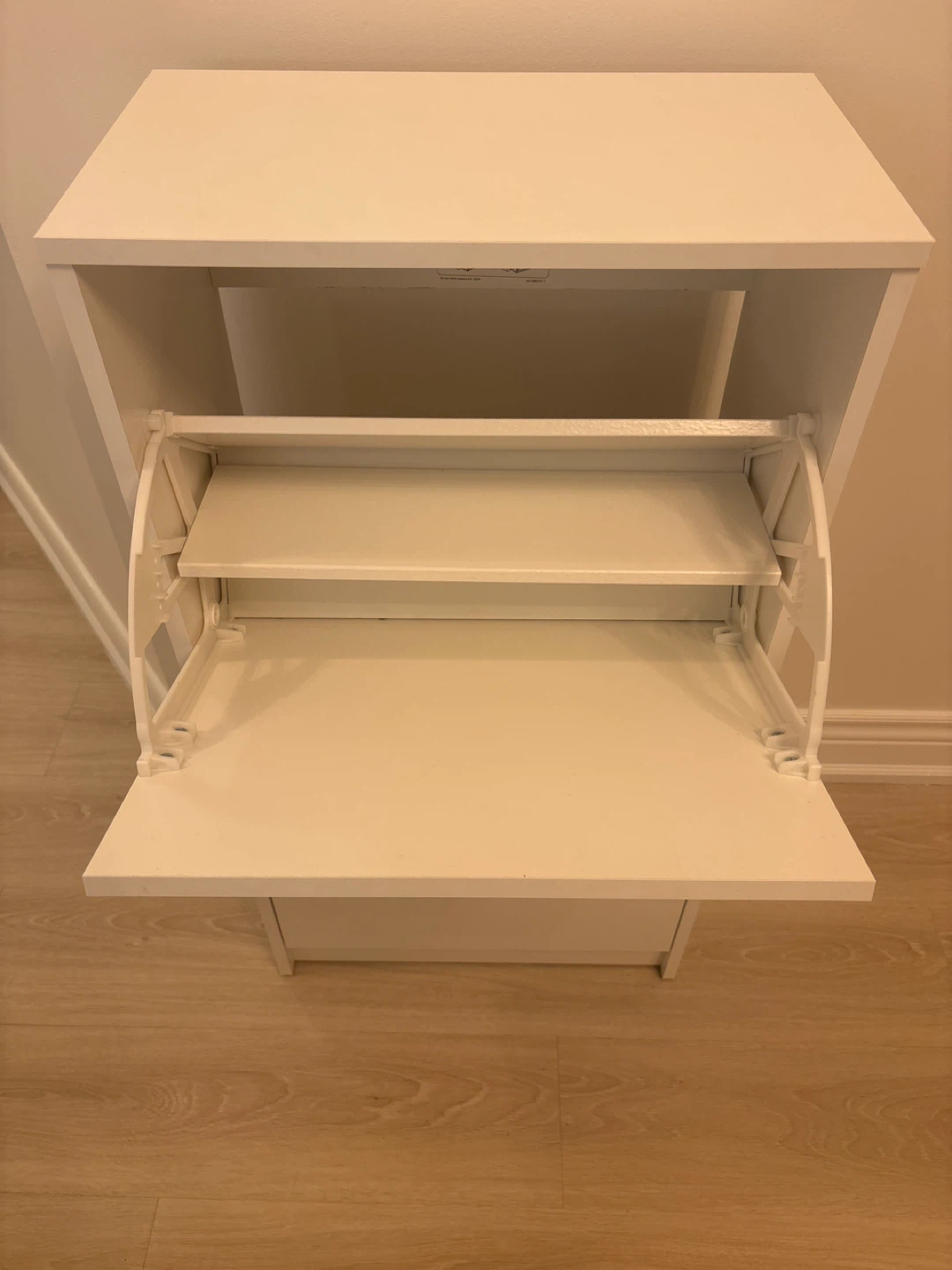 White 2-Tier Shoe Cabinet - photo 2