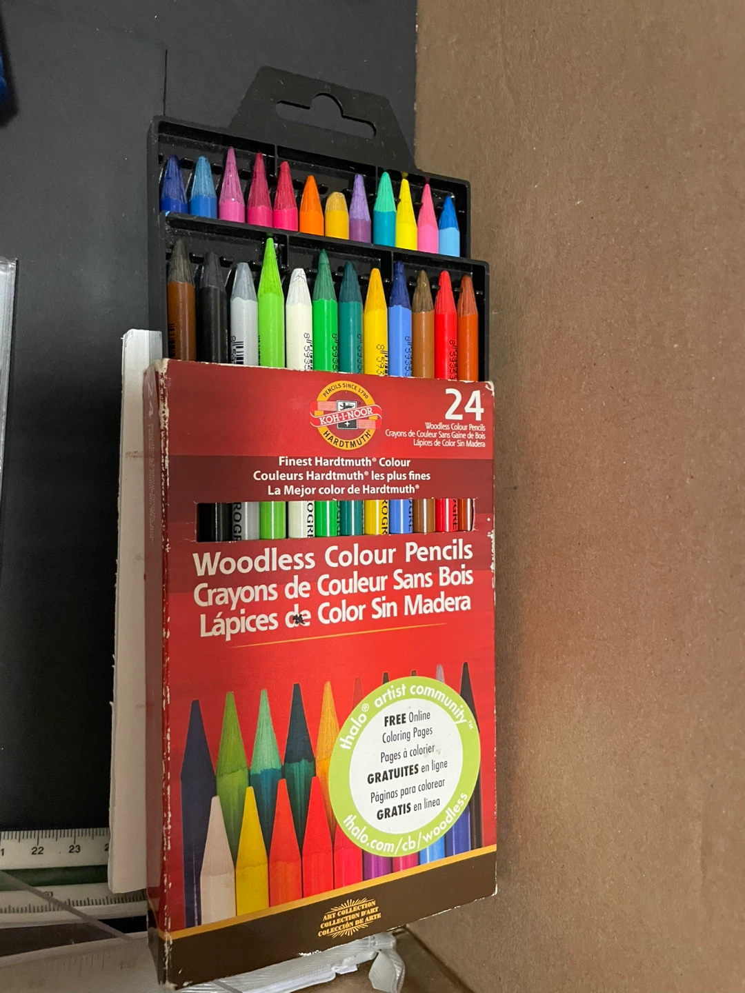 Koh-I-Noor Hardtmuth Woodless Colour Pencils (24 Count)
