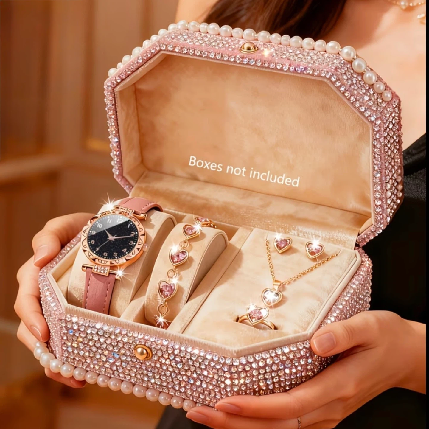 New Women's Watch and Jewelry Set