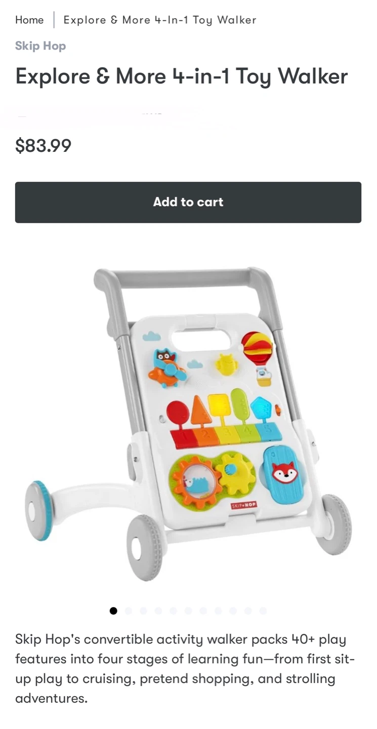 Skip Hop 4-in-1 Explore & More Activity Walker - photo 5