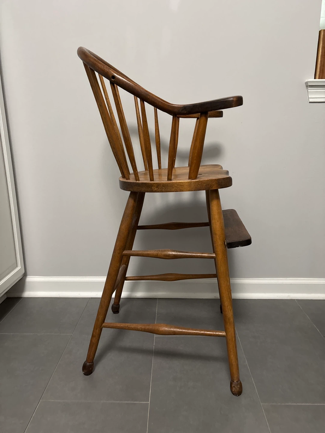 Vintage Wooden High Chair - photo 2