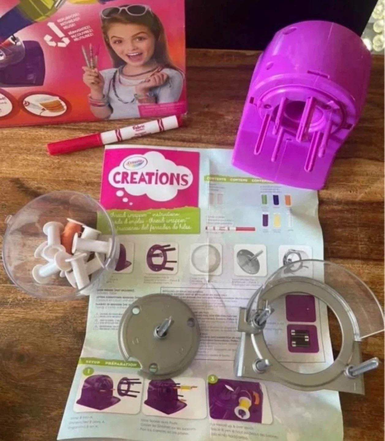 *FREE, pls read!* Crayola Creations Thread Wrapper Craft Kit - photo 3