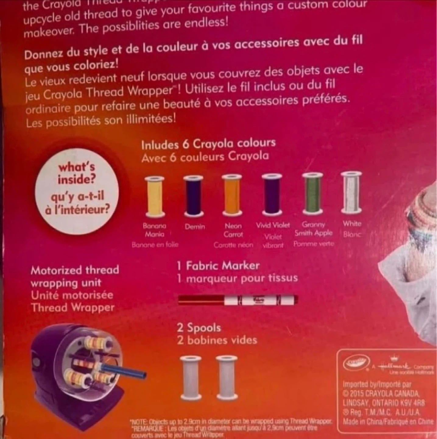*FREE, pls read!* Crayola Creations Thread Wrapper Craft Kit - photo 4