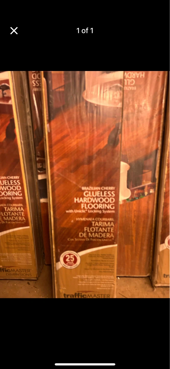 TrafficMaster Brazilian Cherry Glueless Hardwood Flooring