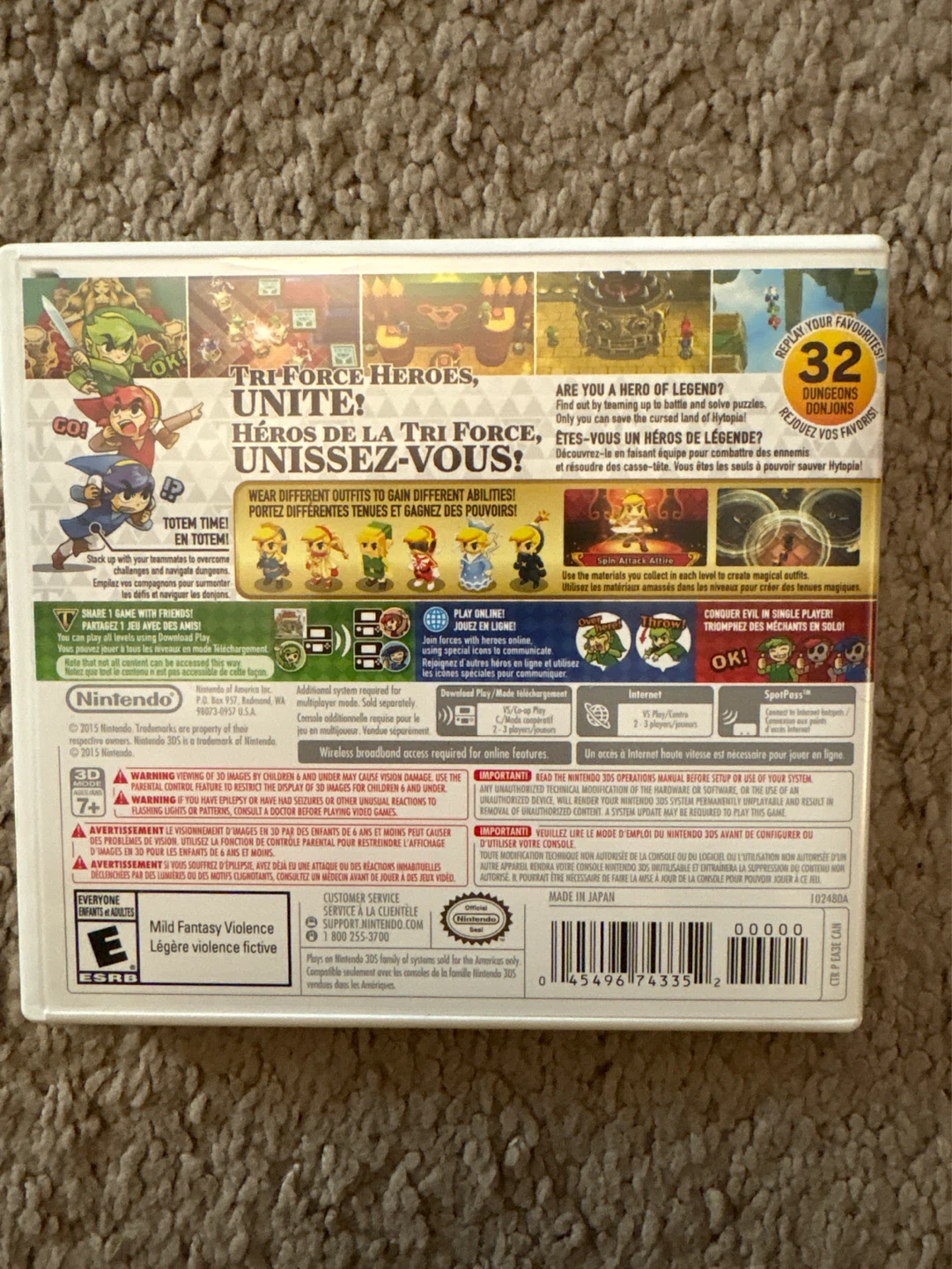 The Legend of Zelda: Tri Force Heroes Nintendo 3DS Game - photo 2