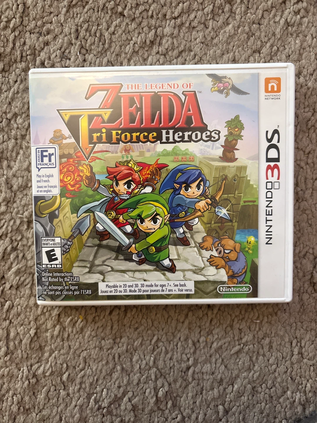 The Legend of Zelda: Tri Force Heroes Nintendo 3DS Game