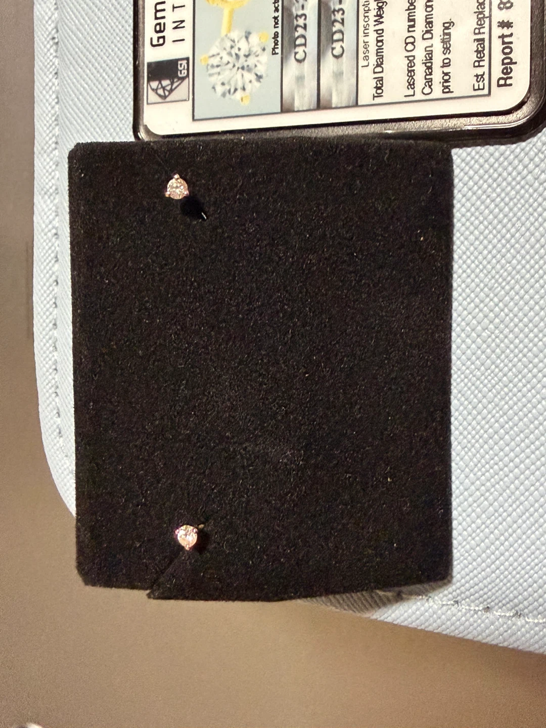 Solitaire earrings