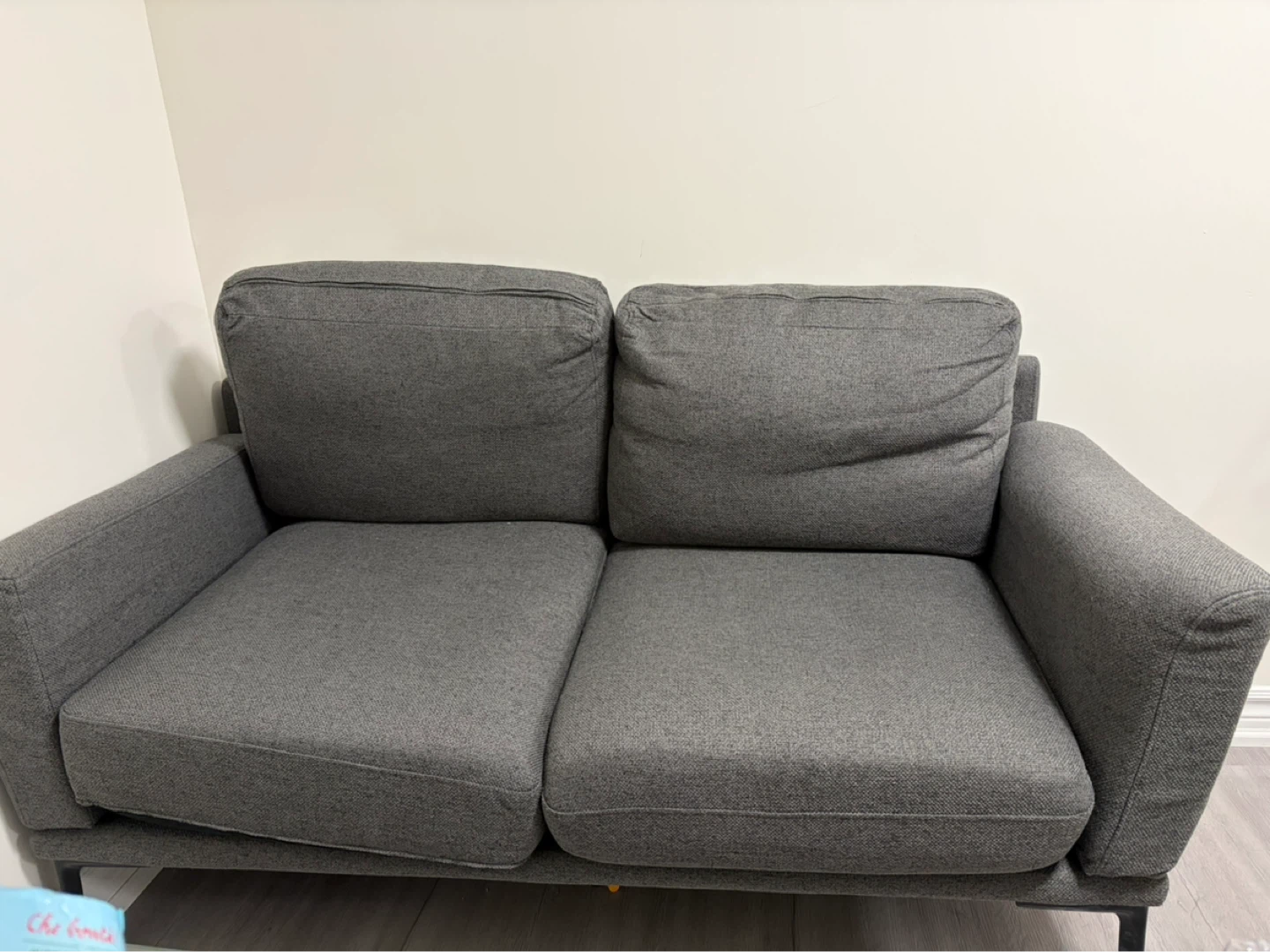 Grey 2-seat Sofa Loveseat