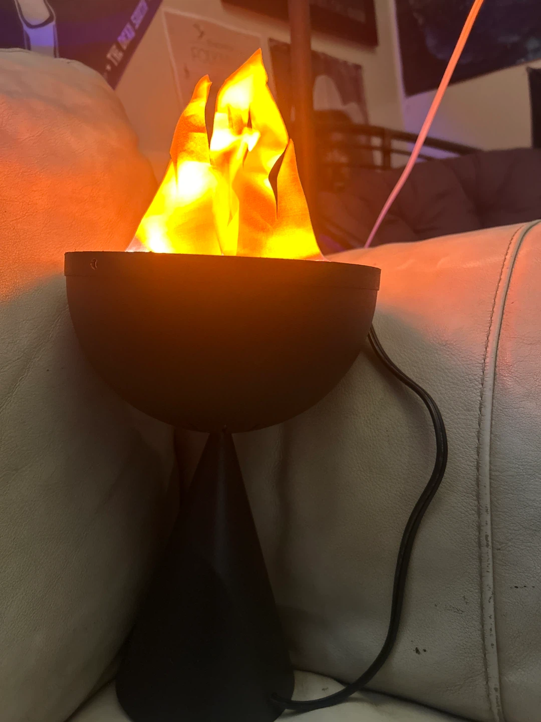 Black Flame Effect Lamp