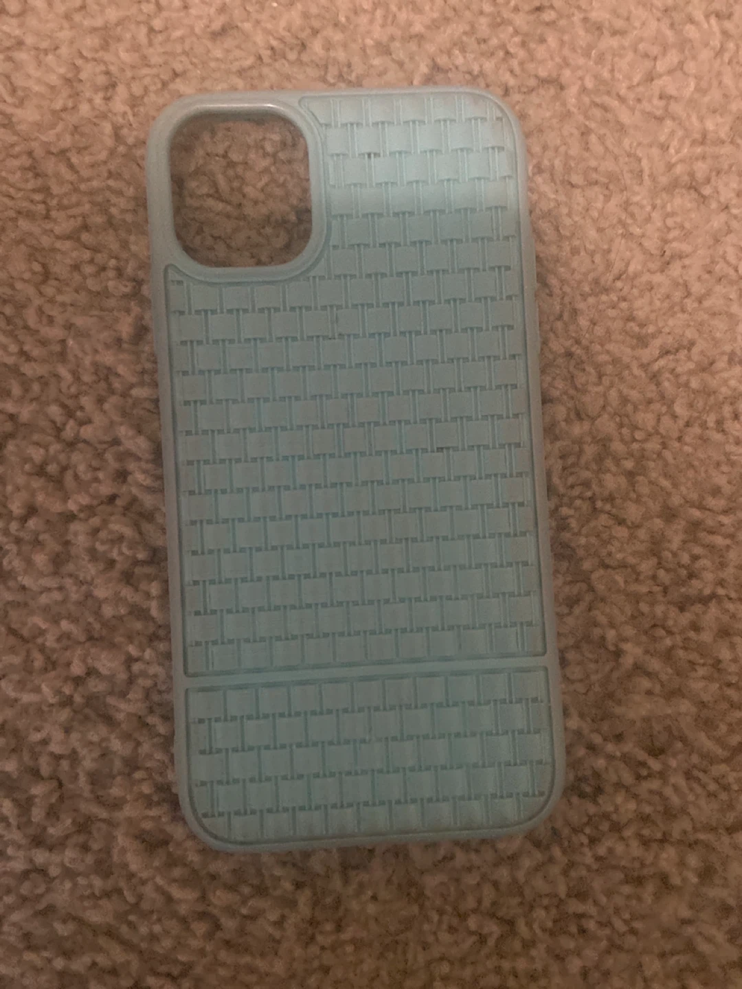 Light Blue Woven Texture Phone Case