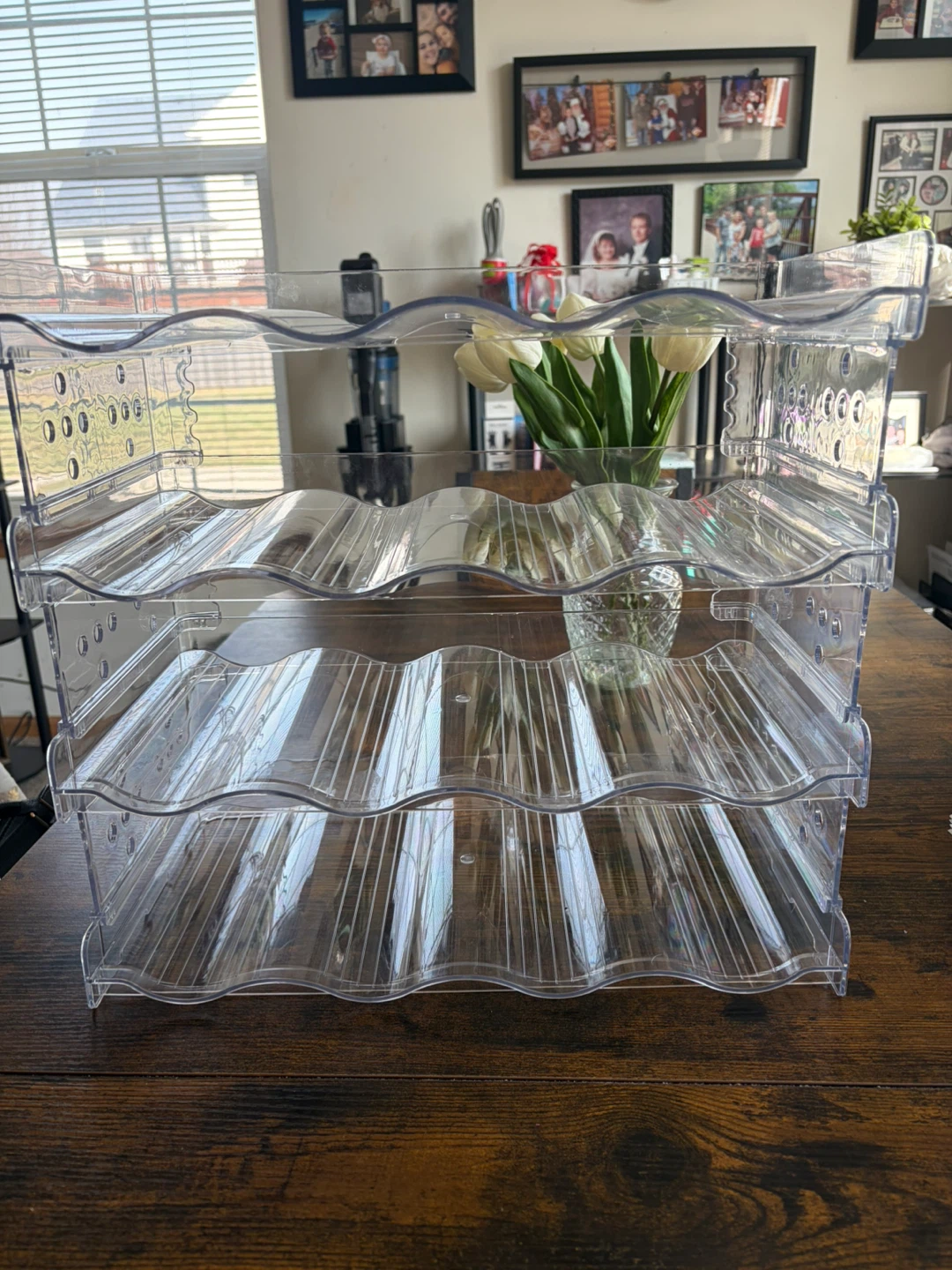 Areforic 4 Tier Water Bottle Organizer - 16 Bottle Capacity