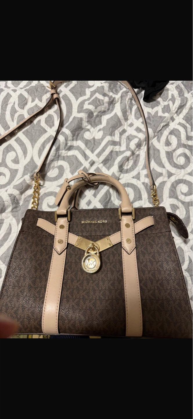 Michael Kors Signature Monogram Satchel Bag