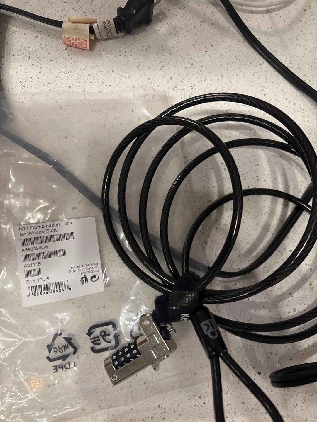 N17 Combination Lock for Wedge Slots