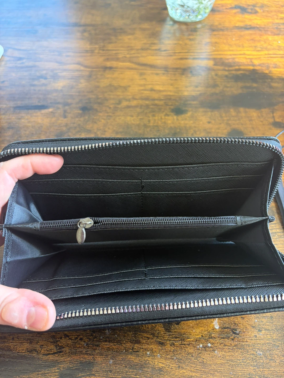 Black Zip Around Wallet/wristlet - photo 3
