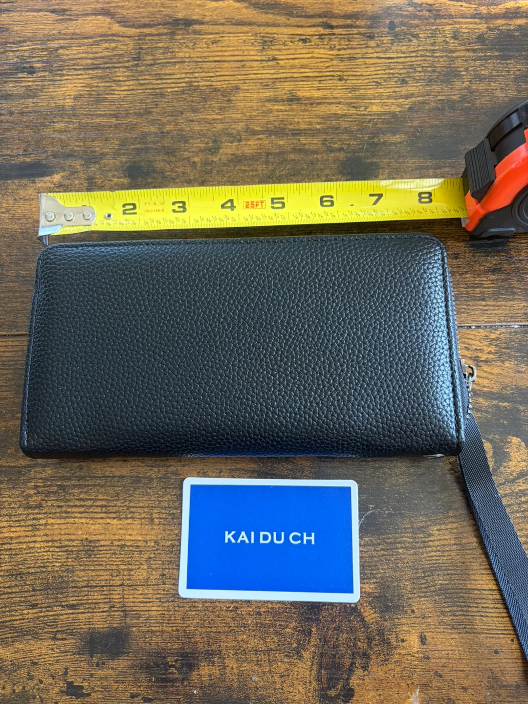 Black Zip Around Wallet/wristlet