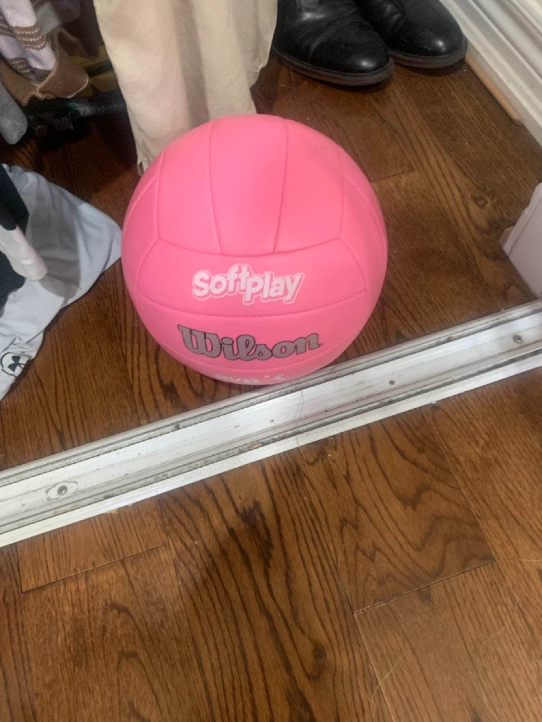 Pink volleyball barely used