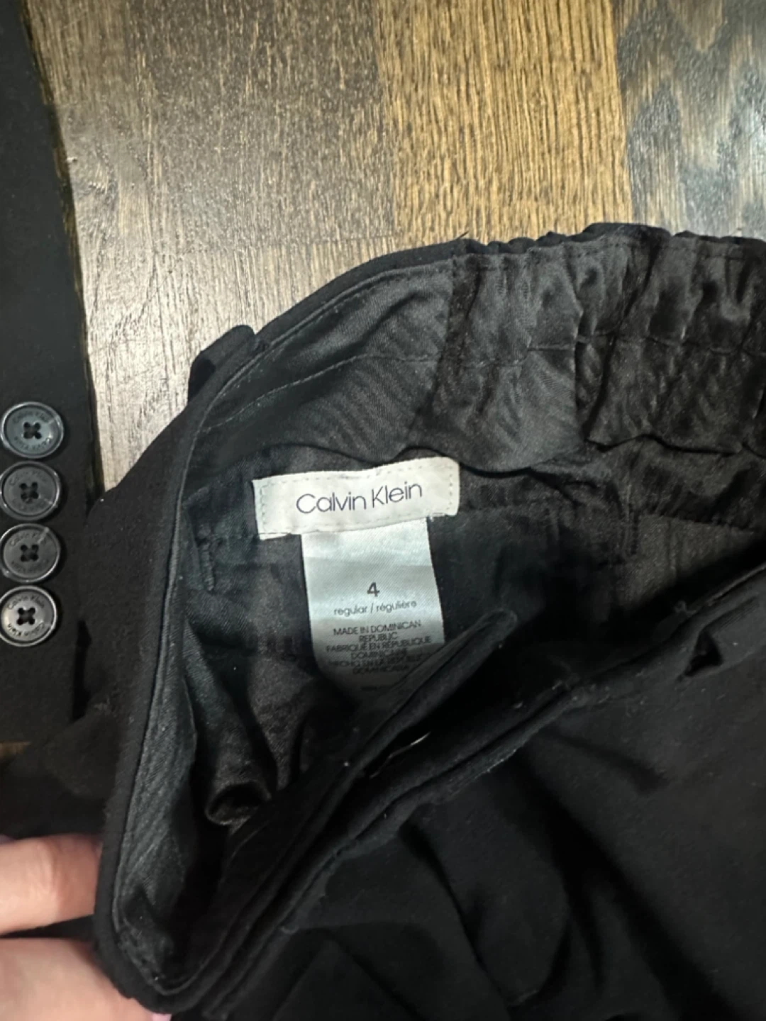 Calvin Klein Black Suit Set - Size 4 - photo 2