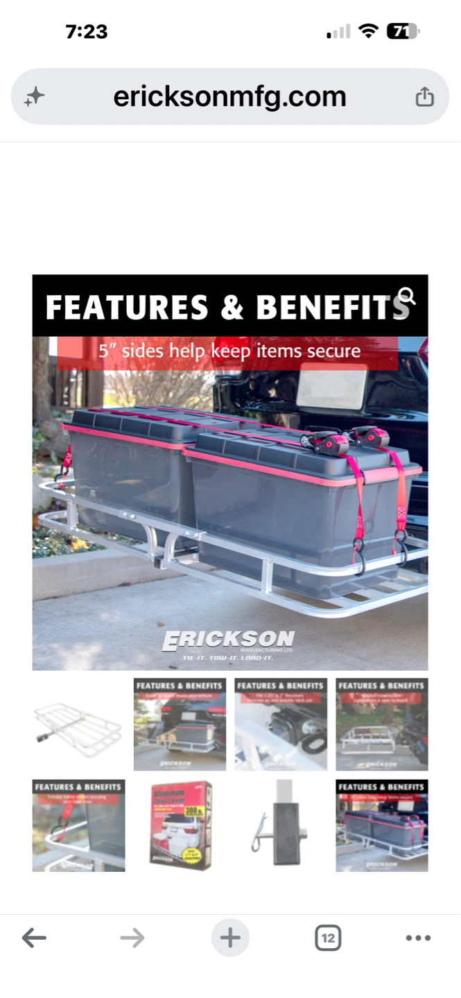 Erickson Aluminum Cargo Carrier - photo 3